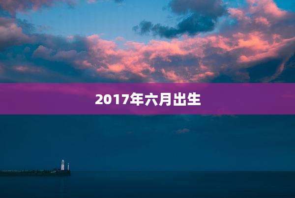 2017年六月出生