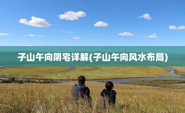 子山午向阴宅详解(子山午向风水布局)