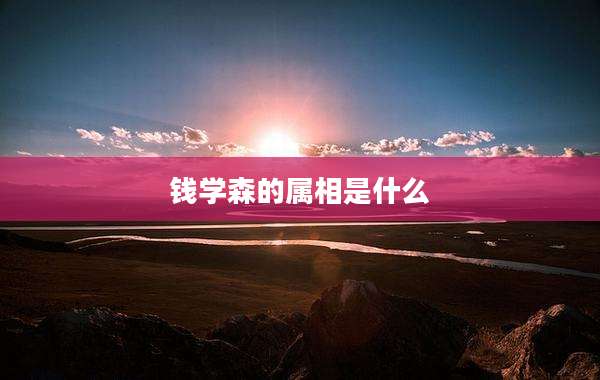 钱学森的属相是什么