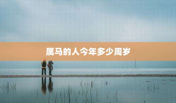 属马的人今年多少周岁