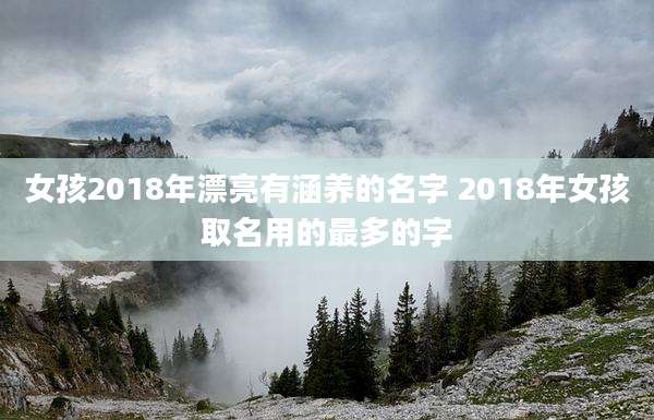 女孩2018年漂亮有涵养的名字 2018年女孩取名用的最多的字