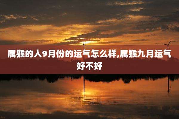 属猴的人9月份的运气怎么样,属猴九月运气好不好