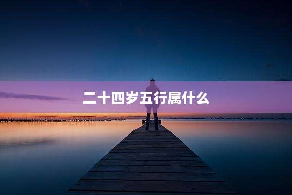 二十四岁五行属什么