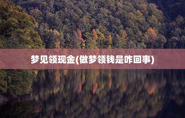 梦见领现金(做梦领钱是咋回事)