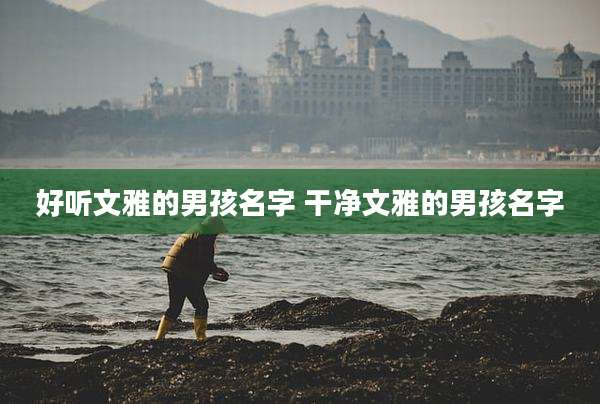 好听文雅的男孩名字 干净文雅的男孩名字