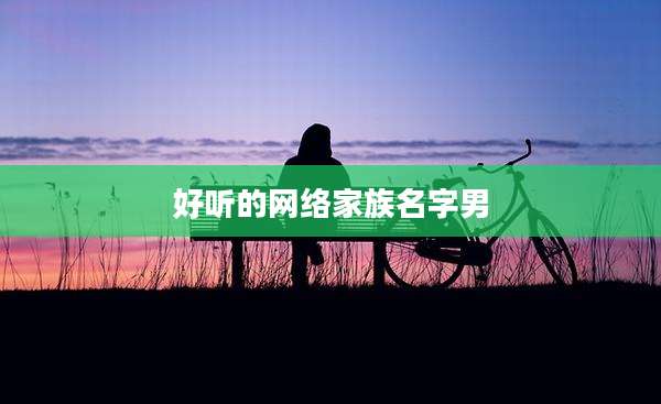 好听的网络家族名字男