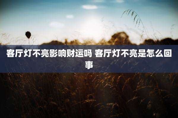 客厅灯不亮影响财运吗 客厅灯不亮是怎么回事