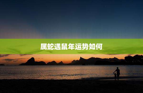 属蛇遇鼠年运势如何