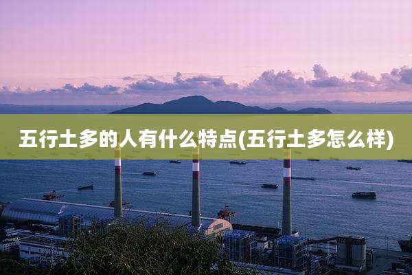 五行土多的人有什么特点(五行土多怎么样)