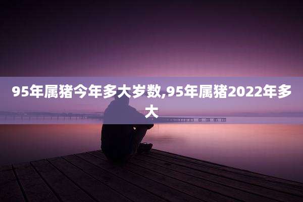 95年属猪今年多大岁数,95年属猪2022年多大