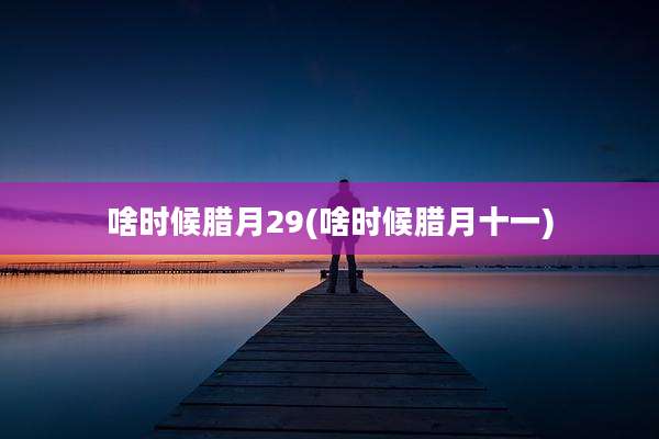啥时候腊月29(啥时候腊月十一)