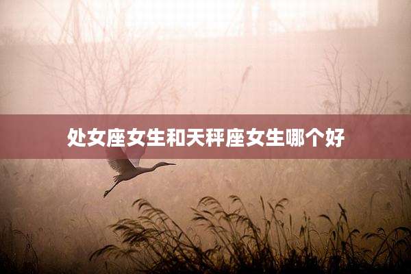 处女座女生和天秤座女生哪个好