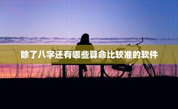 除了八字还有哪些算命比较准的软件