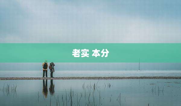 老实 本分