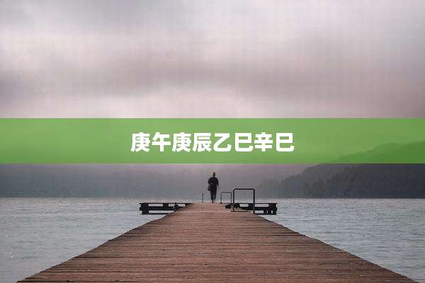 庚午庚辰乙巳辛巳