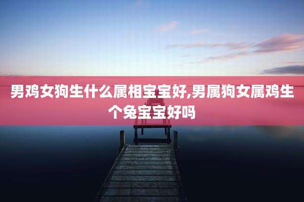 男鸡女狗生什么属相宝宝好,男属狗女属鸡生个兔宝宝好吗