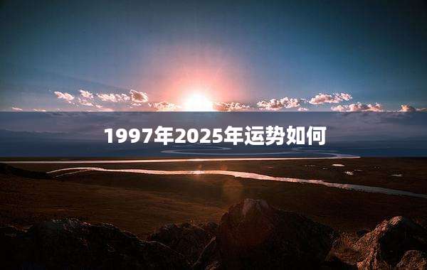 1997年2025年运势如何