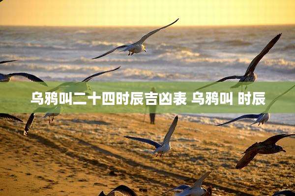 乌鸦叫二十四时辰吉凶表 乌鸦叫 时辰