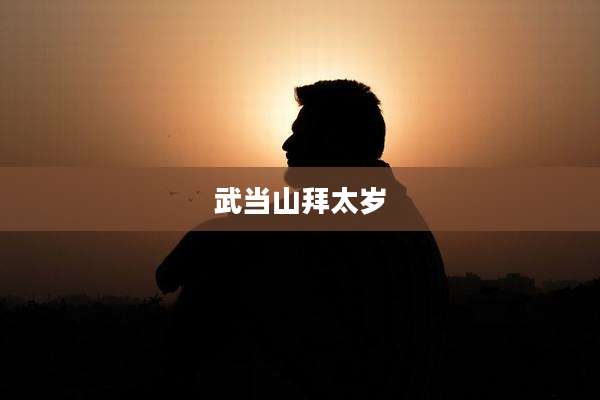 武当山拜太岁