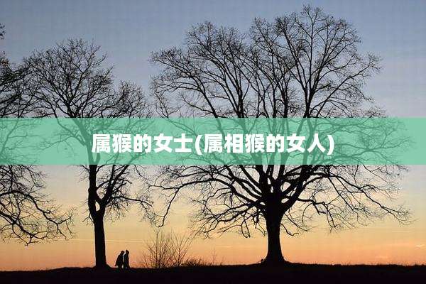 属猴的女士(属相猴的女人)