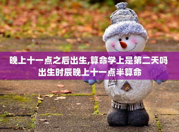 晚上十一点之后出生,算命学上是第二天吗 出生时辰晚上十一点半算命