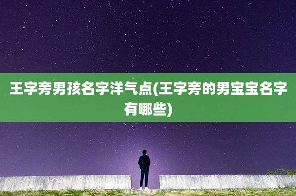 王字旁男孩名字洋气点(王字旁的男宝宝名字有哪些)