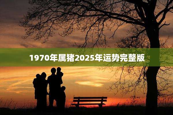 1970年属猪2025年运势完整版