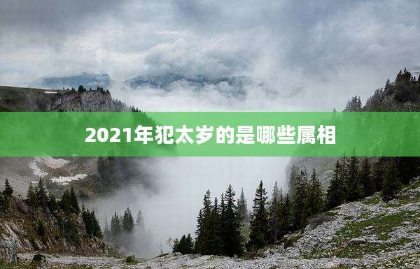 2021年犯太岁的是哪些属相