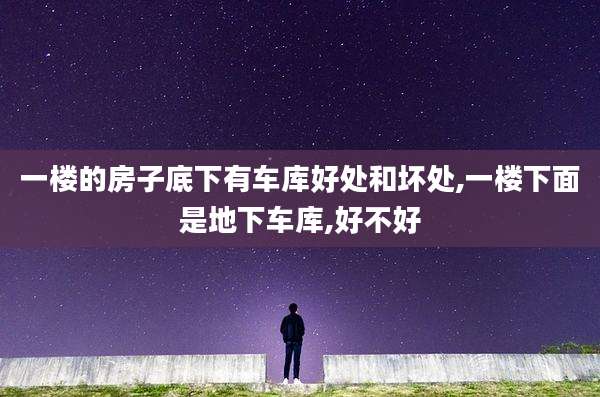 一楼的房子底下有车库好处和坏处,一楼下面是地下车库,好不好