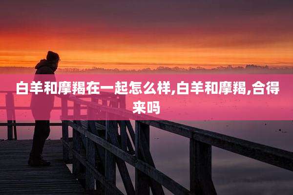 白羊和摩羯在一起怎么样,白羊和摩羯,合得来吗