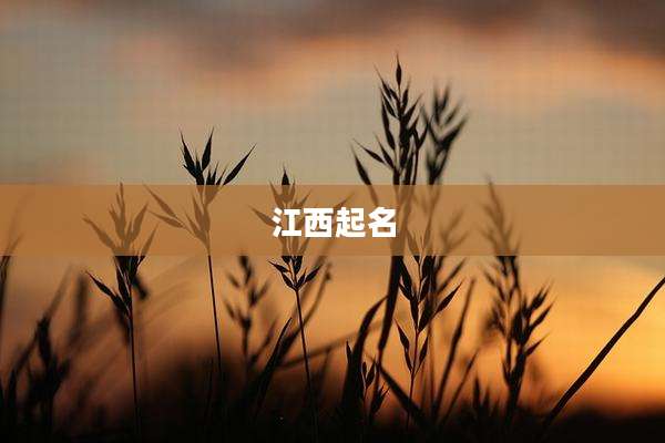 江西起名