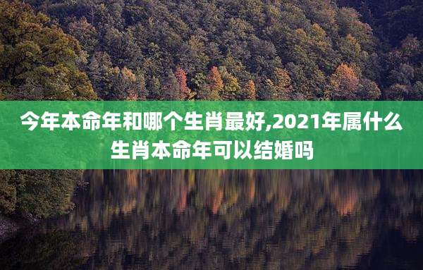 今年本命年和哪个生肖最好,2021年属什么生肖本命年可以结婚吗