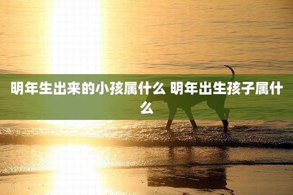明年生出来的小孩属什么 明年出生孩子属什么