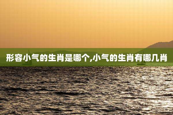 形容小气的生肖是哪个,小气的生肖有哪几肖