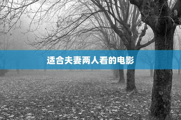 适合夫妻两人看的电影