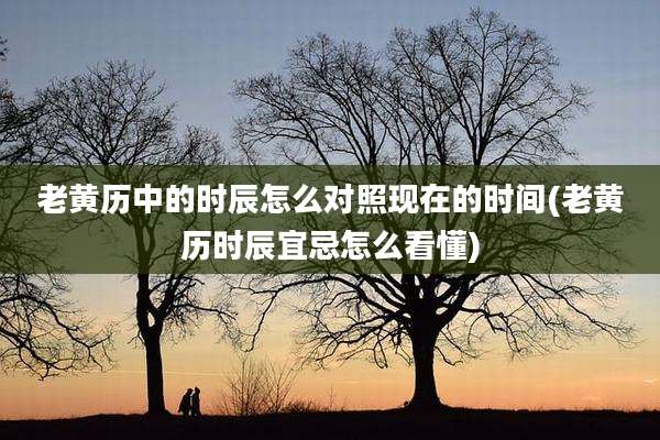 老黄历中的时辰怎么对照现在的时间(老黄历时辰宜忌怎么看懂)