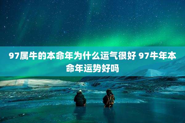 97属牛的本命年为什么运气很好 97牛年本命年运势好吗
