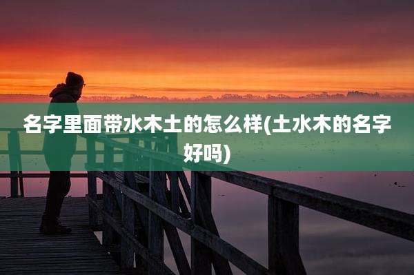名字里面带水木土的怎么样(土水木的名字好吗)