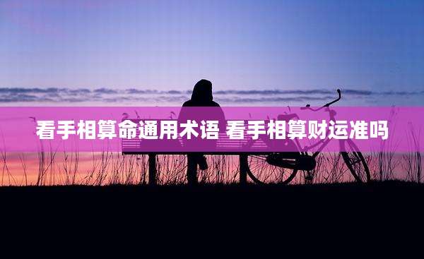 看手相算命通用术语 看手相算财运准吗