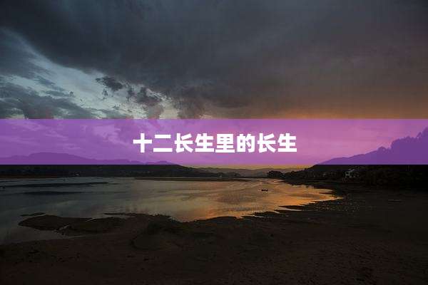 十二长生里的长生