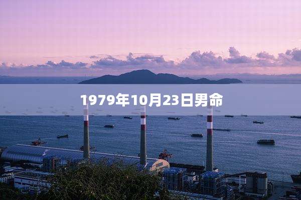 1979年10月23日男命