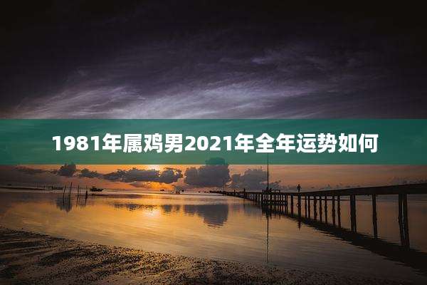 1981年属鸡男2021年全年运势如何