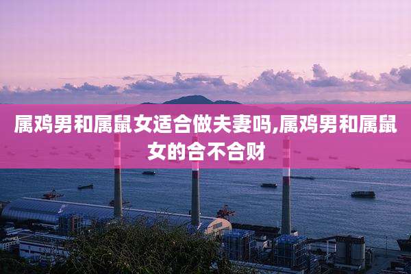 属鸡男和属鼠女适合做夫妻吗,属鸡男和属鼠女的合不合财