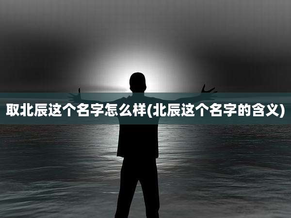 取北辰这个名字怎么样(北辰这个名字的含义)