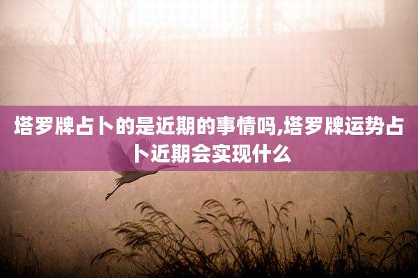 塔罗牌占卜的是近期的事情吗,塔罗牌运势占卜近期会实现什么