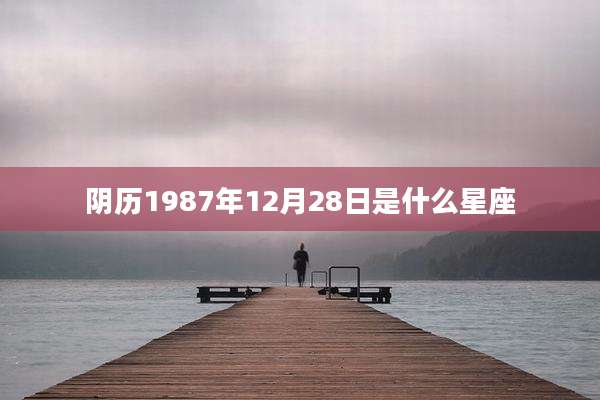 阴历1987年12月28日是什么星座