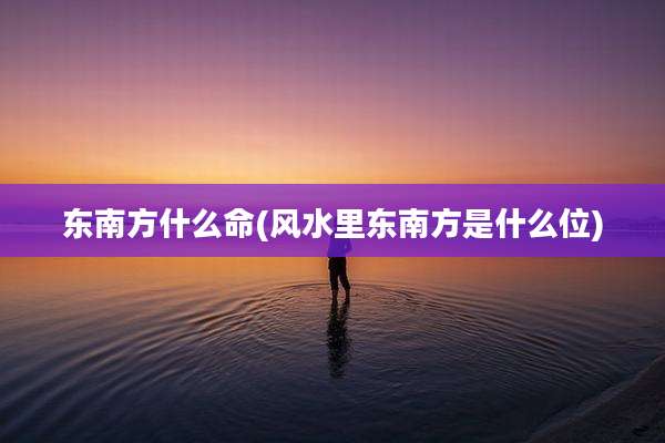 东南方什么命(风水里东南方是什么位)