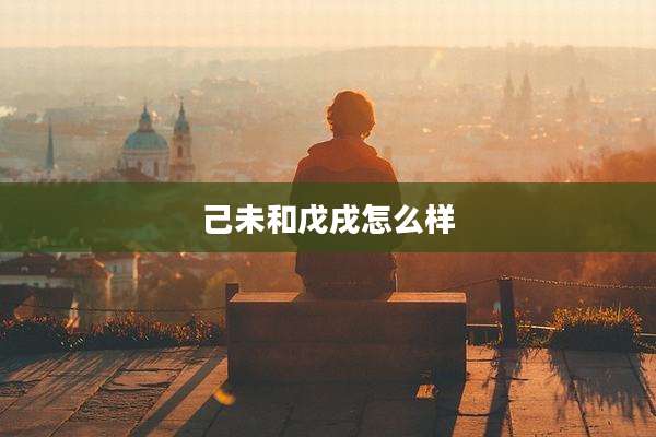 己未和戊戌怎么样