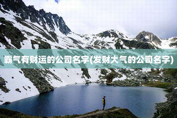霸气有财运的公司名字(发财大气的公司名字)