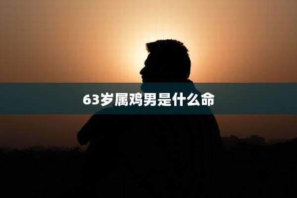 63岁属鸡男是什么命